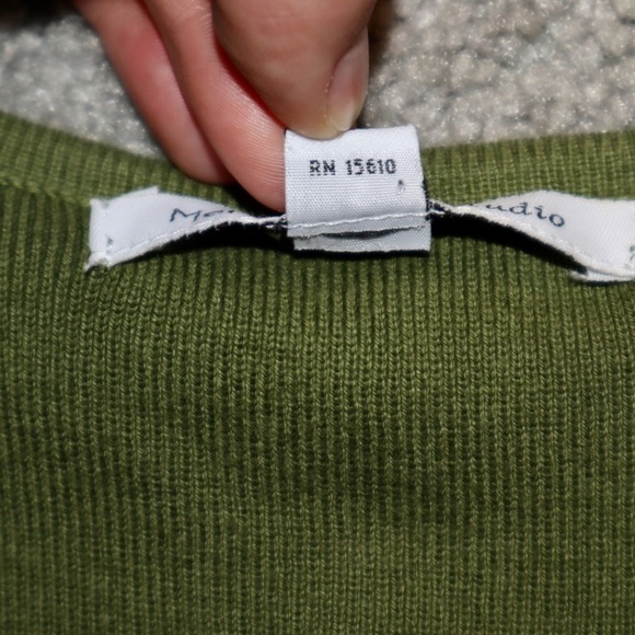Mercer Street Studio Green Button Down Cardigan Top Size Small - Picture 12 of 15